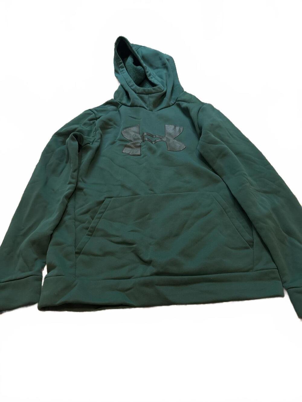 Under Armour Youth Boys Large Green Loose Hoodie Sweatshirt